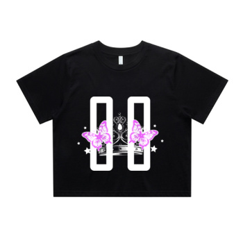 TALVIT NO WORDS - WOMENS CROP TEE  Thumbnail