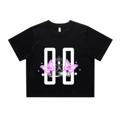 TALVIT NO WORDS - WOMENS CROP TEE  Thumbnail